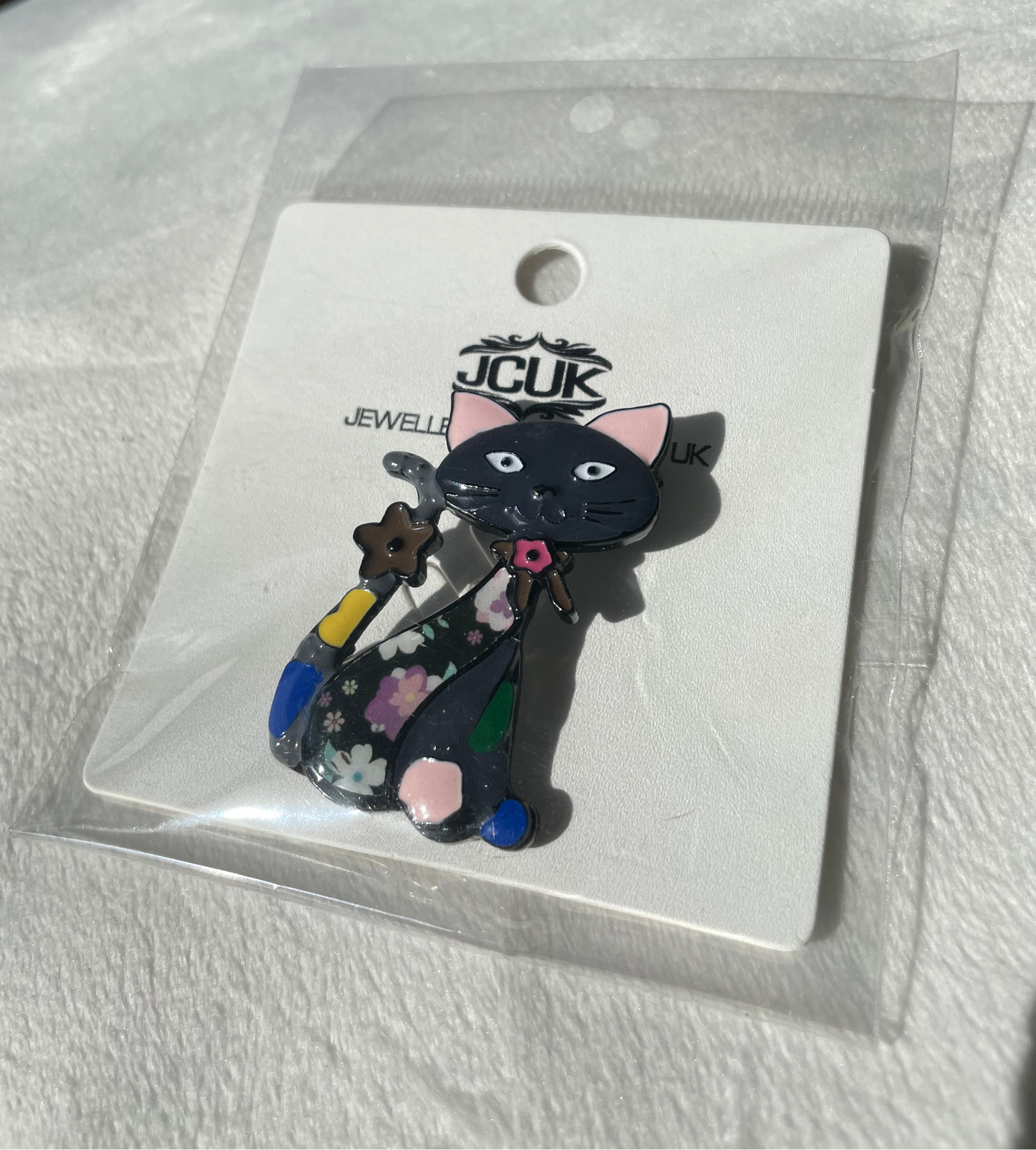 BLACK CAT BROOCH
