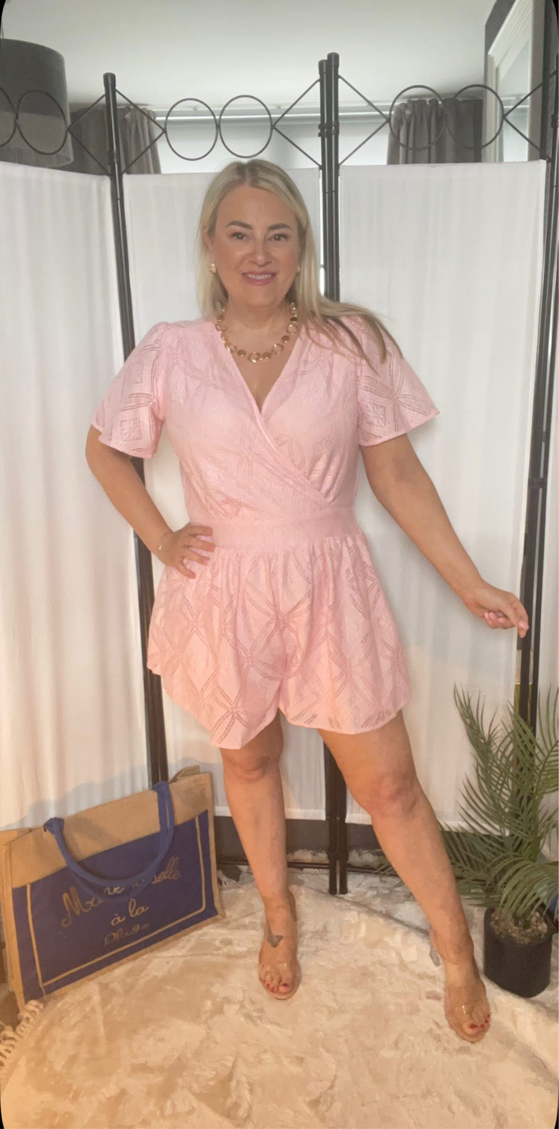 THE IMOGEN PLAYSUIT - PINK