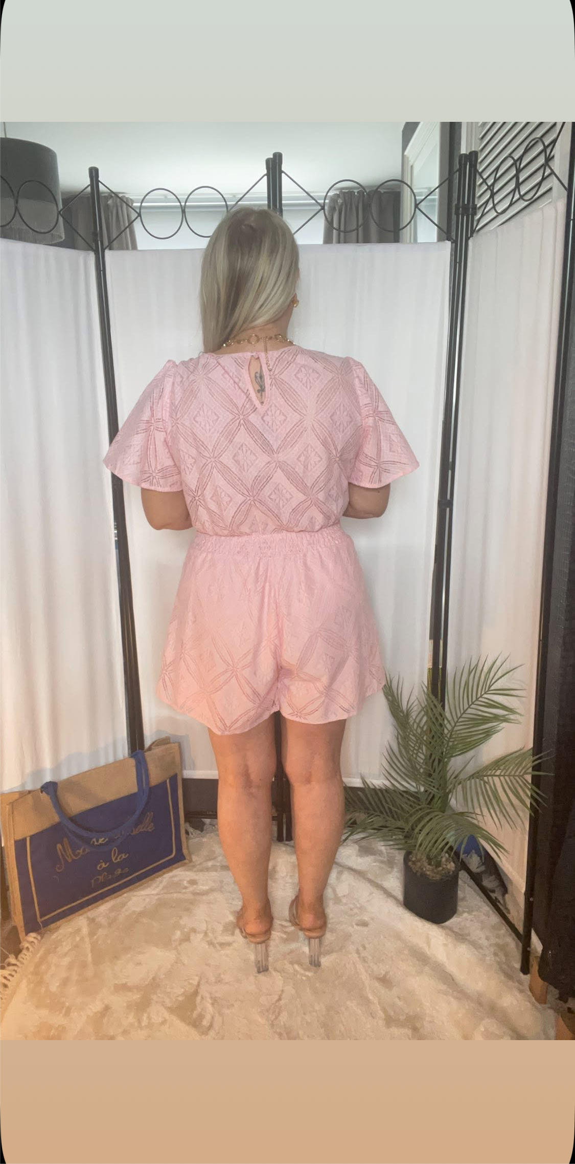 THE IMOGEN PLAYSUIT - PINK