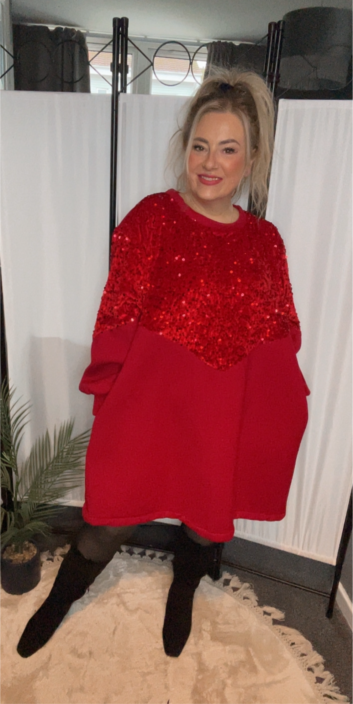 THE JESSICA LONGLINE JUMPER - RED