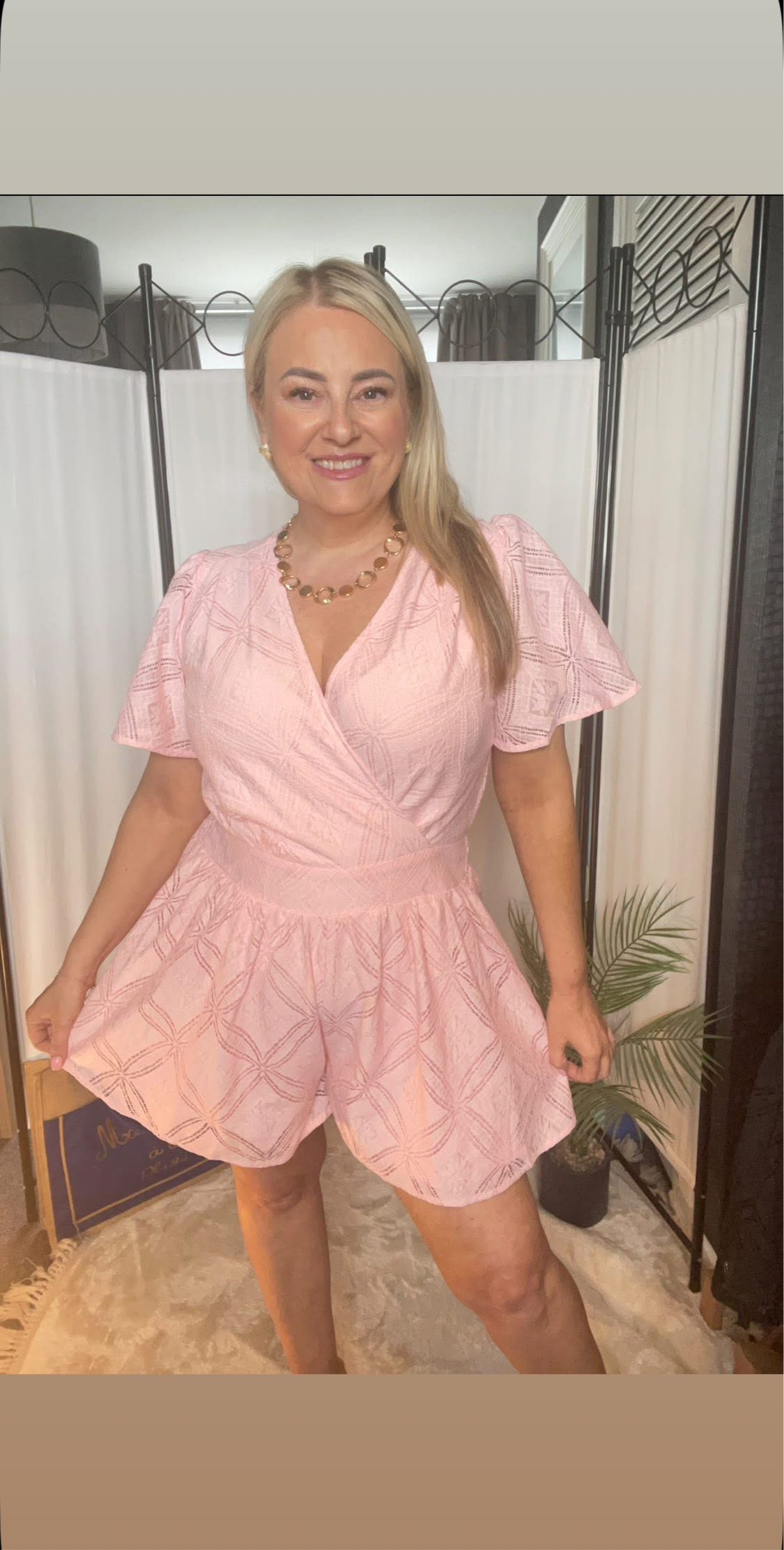 THE IMOGEN PLAYSUIT - PINK
