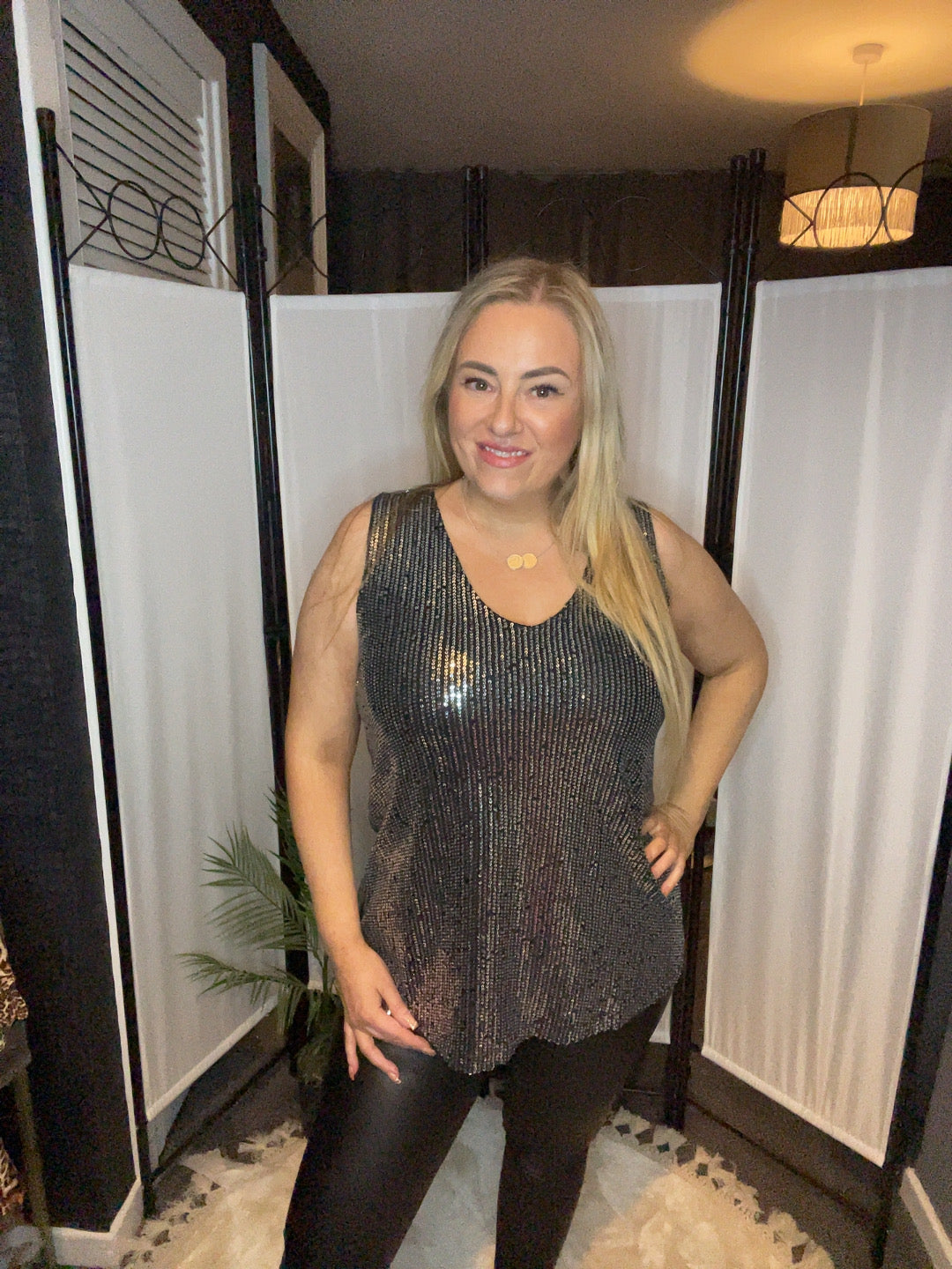 THE SPARKLE TOP - SILVER