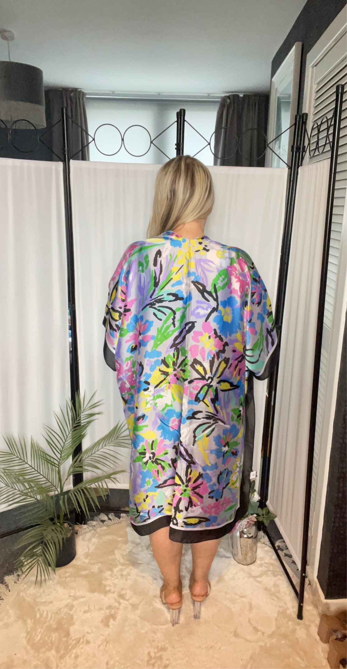 FLOWER KAFTAN - MULTICOLOURED