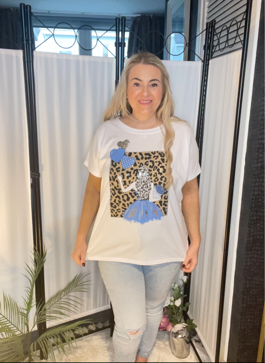 THE BALLOON GIRL T-SHIRT - BLUE