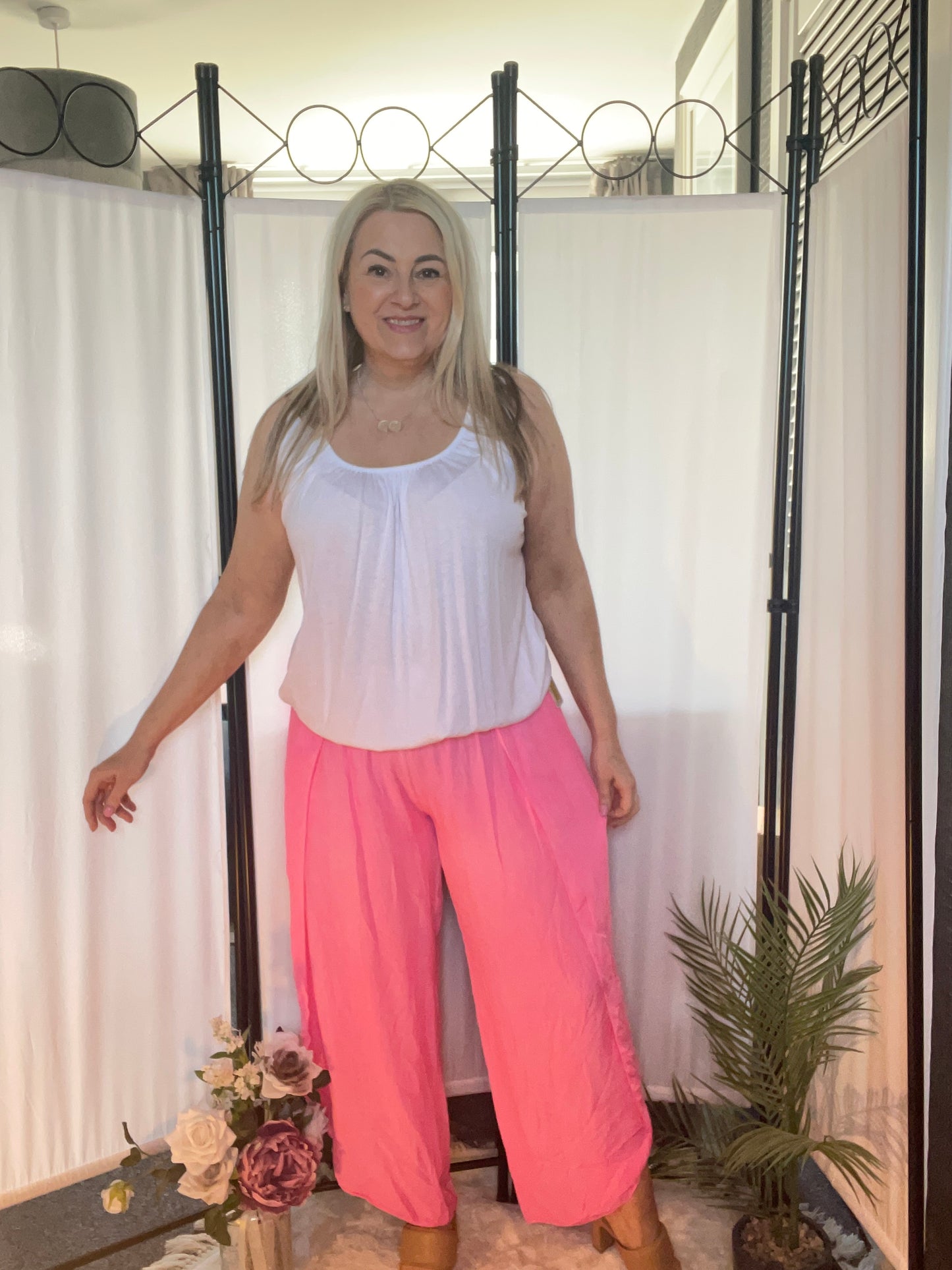 HAREM PANTS - PREMIUM - NEON PINK