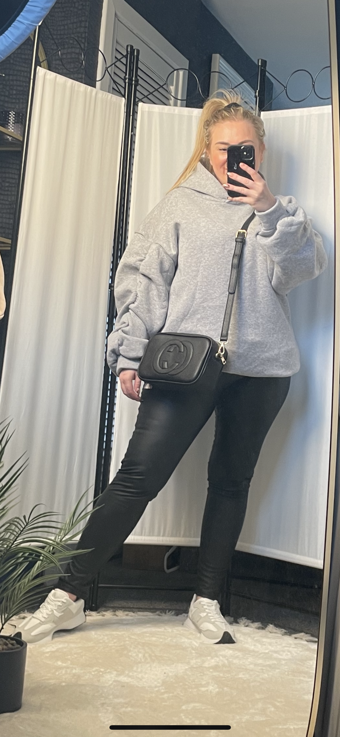 LONGLINE HOODIE - GREY MARL