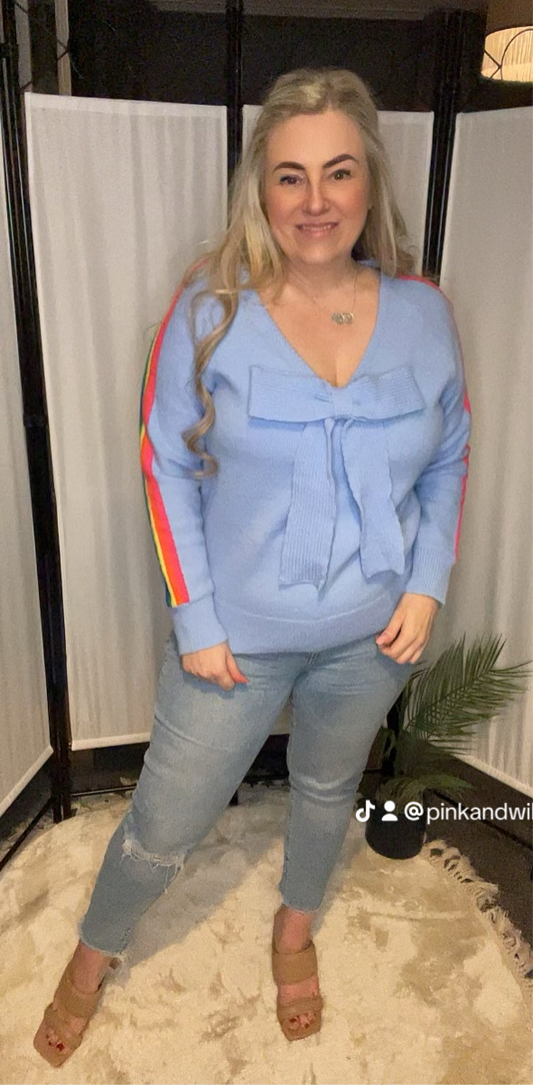THE BROOKE JUMPER - CORNFLOWER BLUE