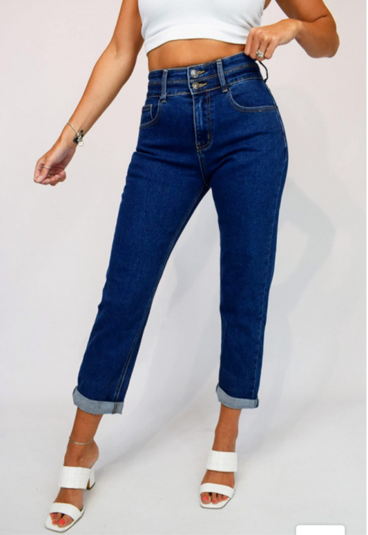 THE MOM JEAN - INDIGO
