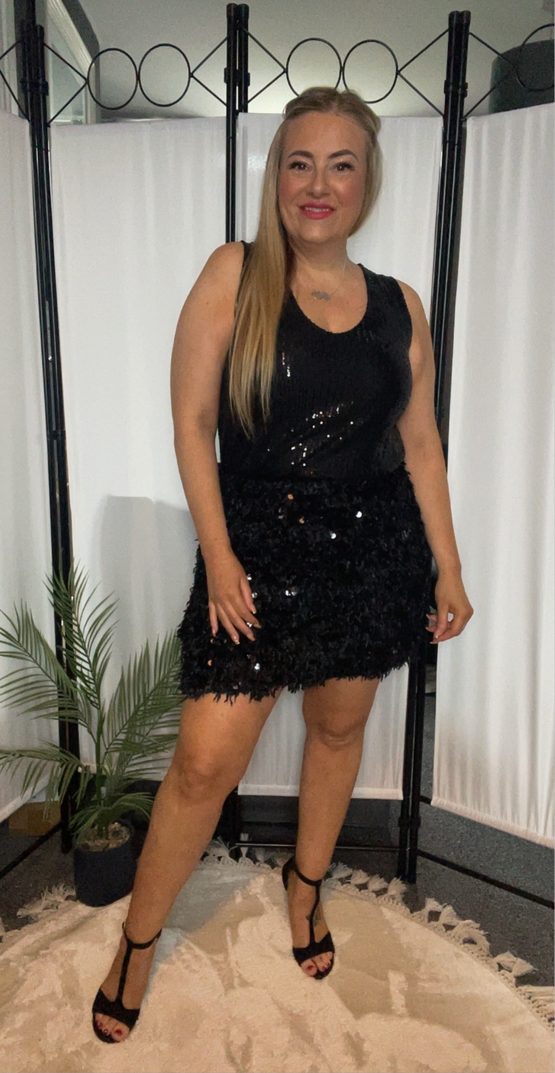 THE DISCO SKIRT - BLACK