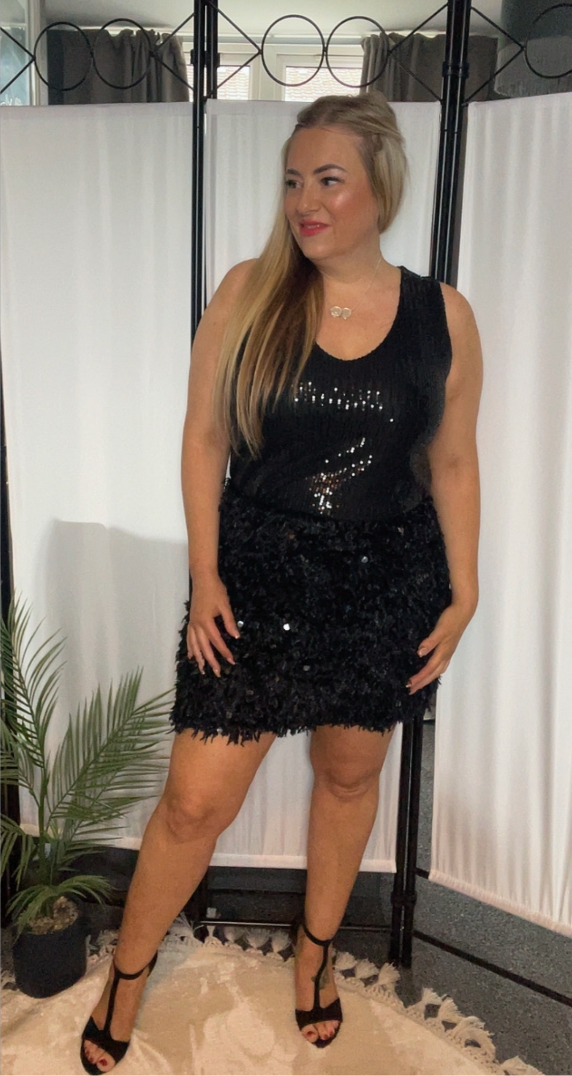 THE DISCO SKIRT - BLACK