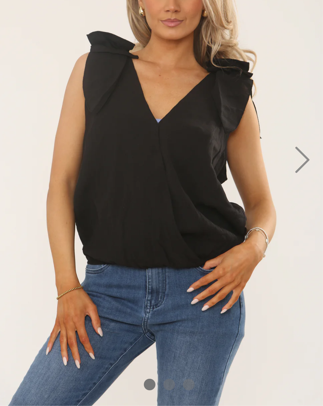 THE MIRANDA CROSSOVER TOP -BLACK