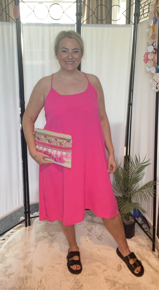THE MIA DRESS 2.0 - FUCHSIA