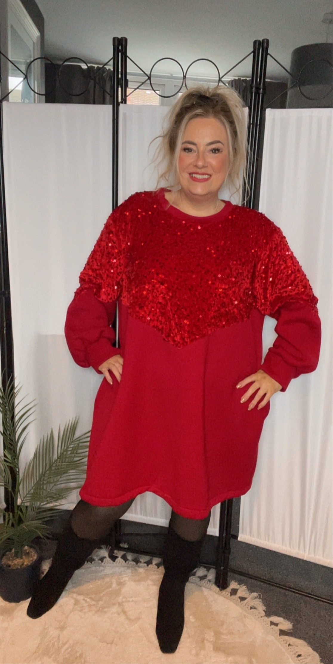 THE JESSICA LONGLINE JUMPER - RED