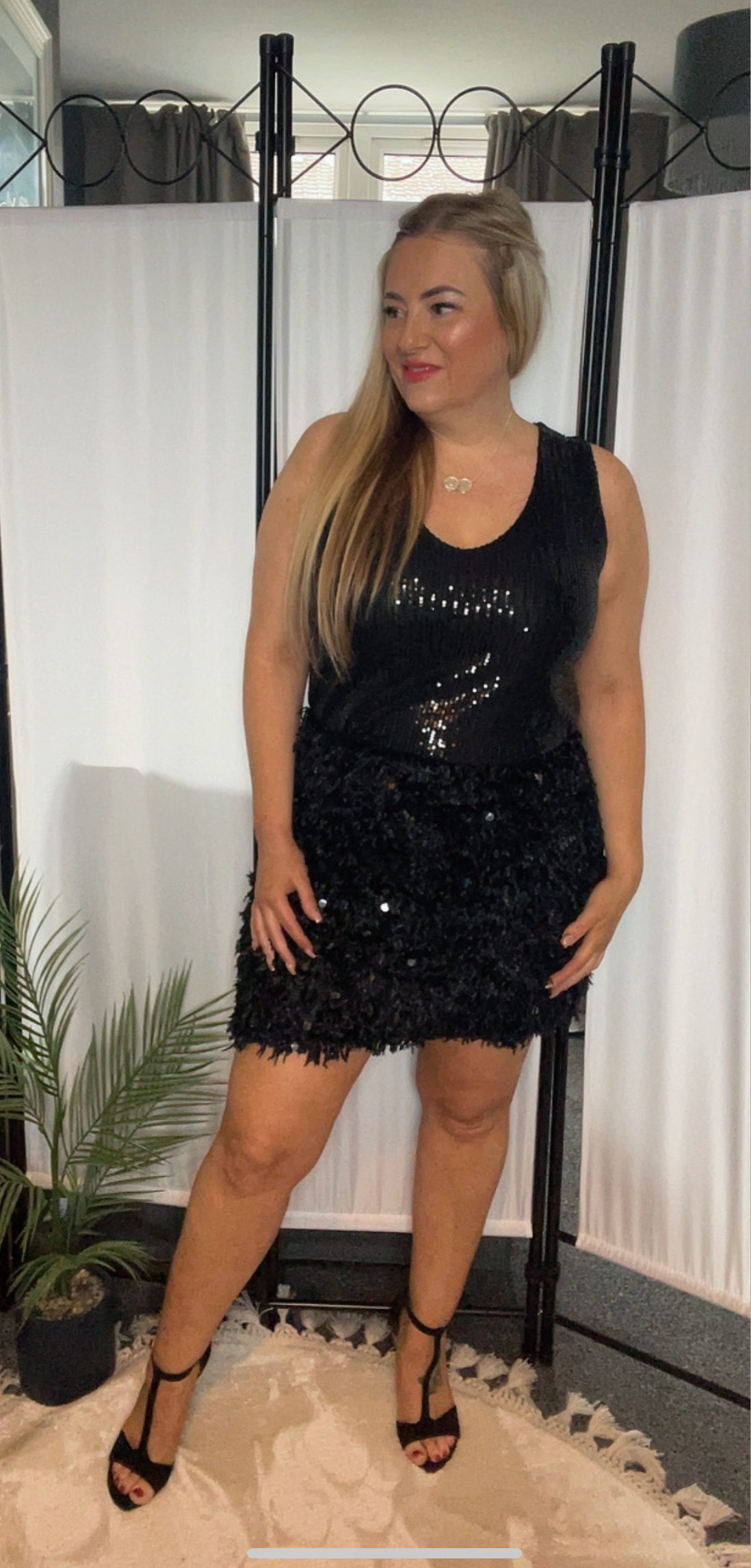 THE DISCO SKIRT - BLACK