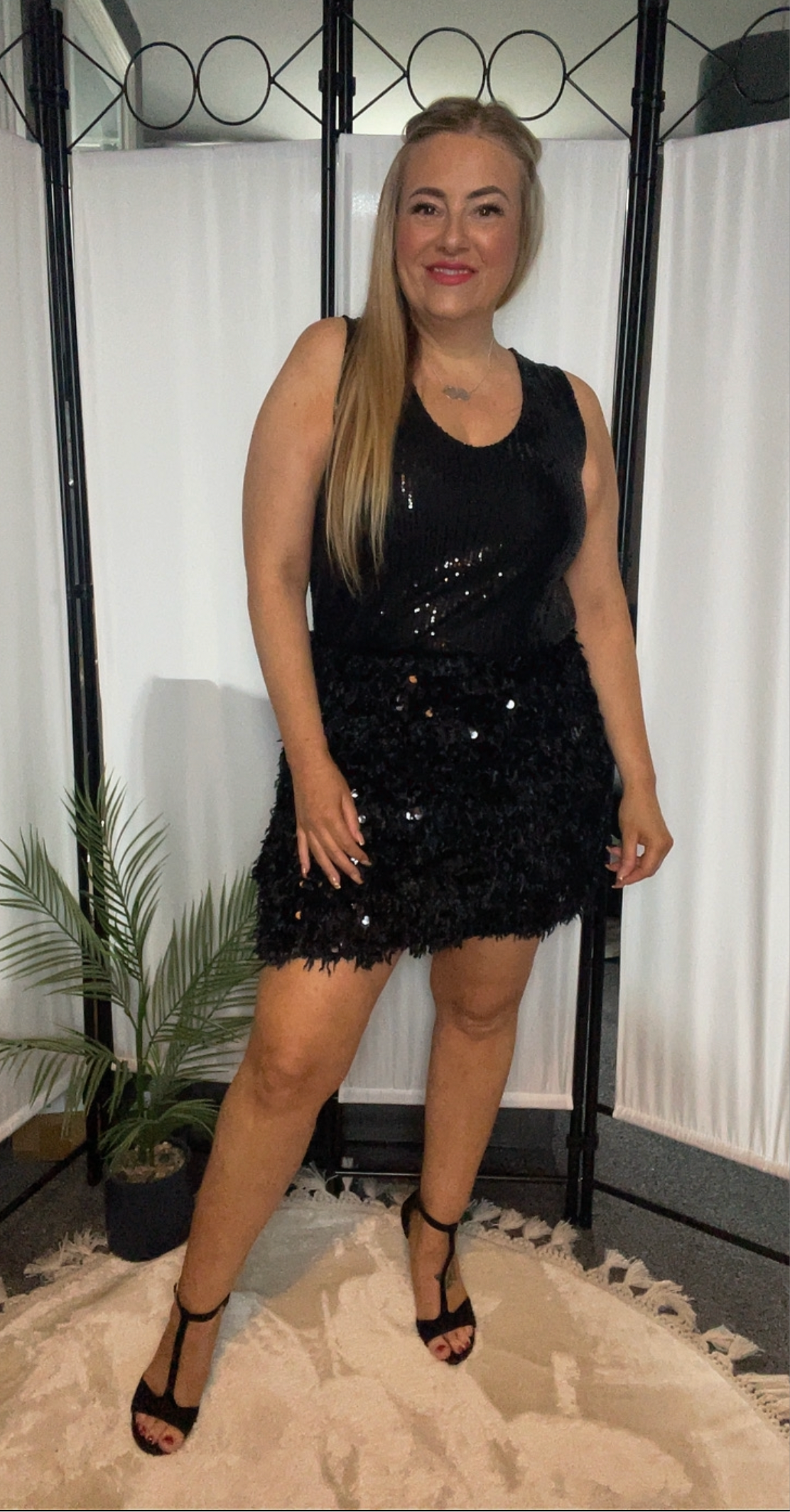 THE DISCO SKIRT - BLACK