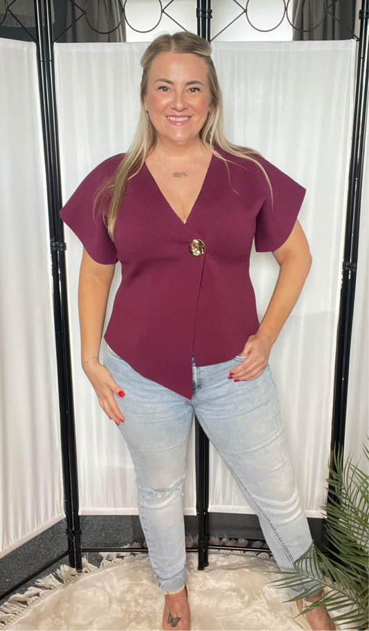 THE ANDRADA GOLD BUTTON TOP - WINE