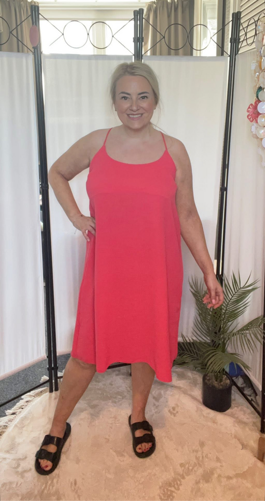 THE MIA DRESS 2.0 - CORAL
