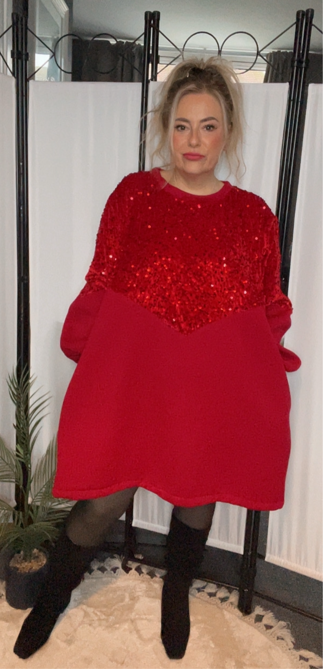 THE JESSICA LONGLINE JUMPER - RED