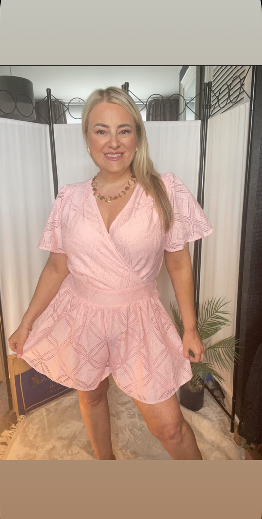THE IMOGEN PLAYSUIT - PINK
