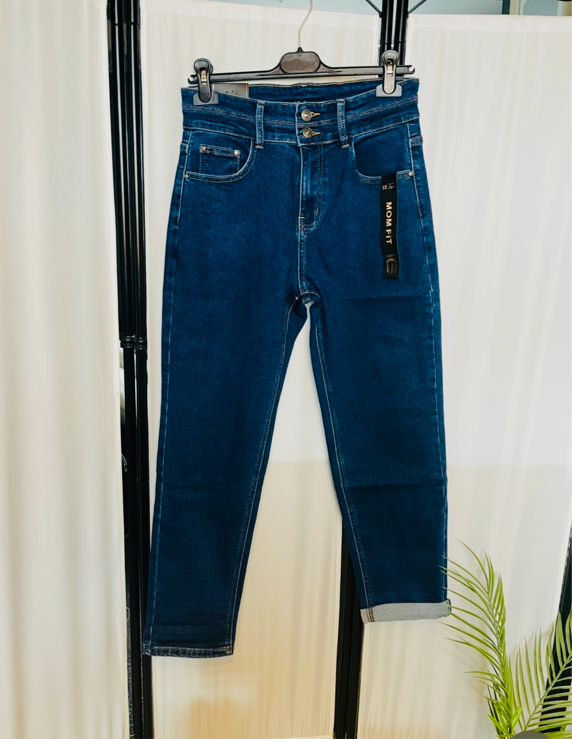 THE MOM JEAN - INDIGO