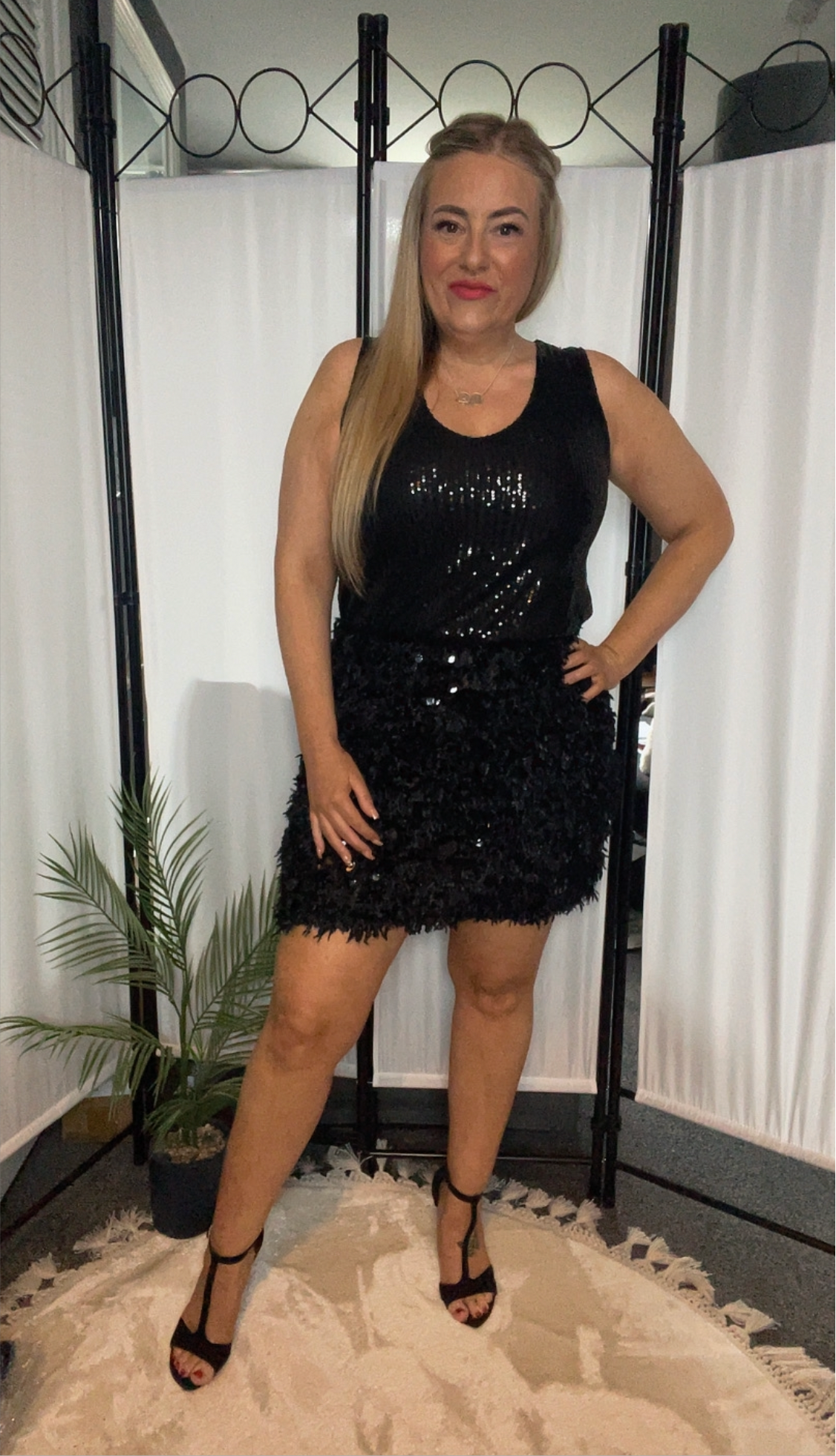 THE DISCO SKIRT - BLACK