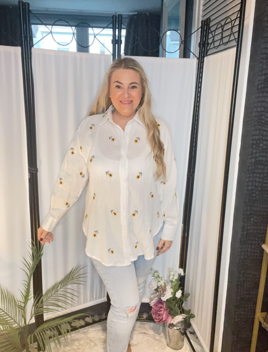 SUNFLOWER EMBROIDERED SHIRT