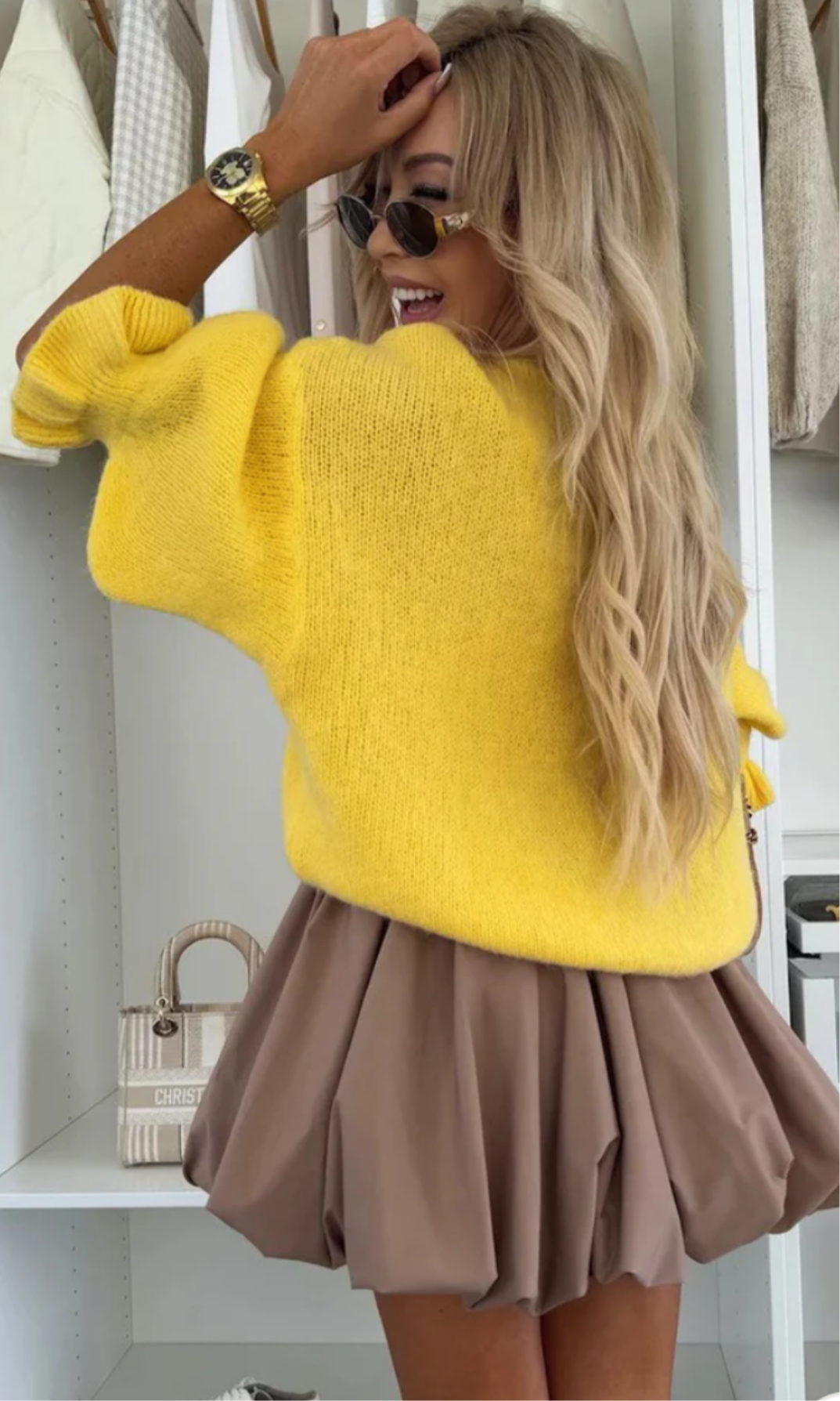 THE LYRA LIGHT KNITTED JUMPER - YELLOW