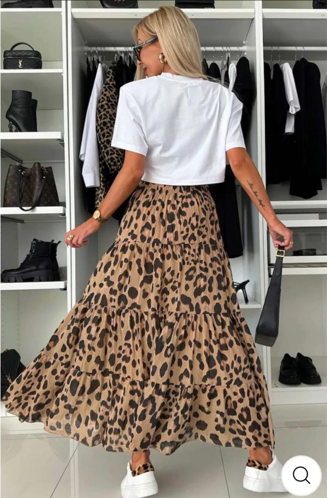 THE LEOPARD PRINT MAXI SKIRT