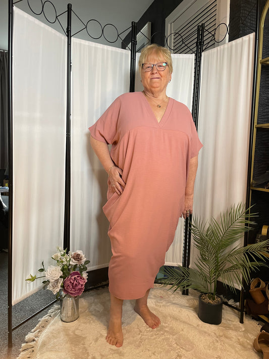 THE LEONIE DRESS - ROSE