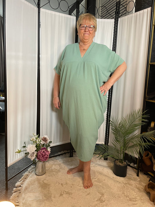 THE LEONIE DRESS - SAGE