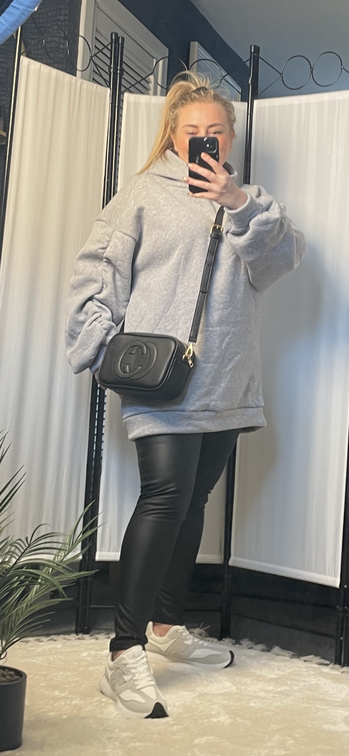 LONGLINE HOODIE - GREY MARL